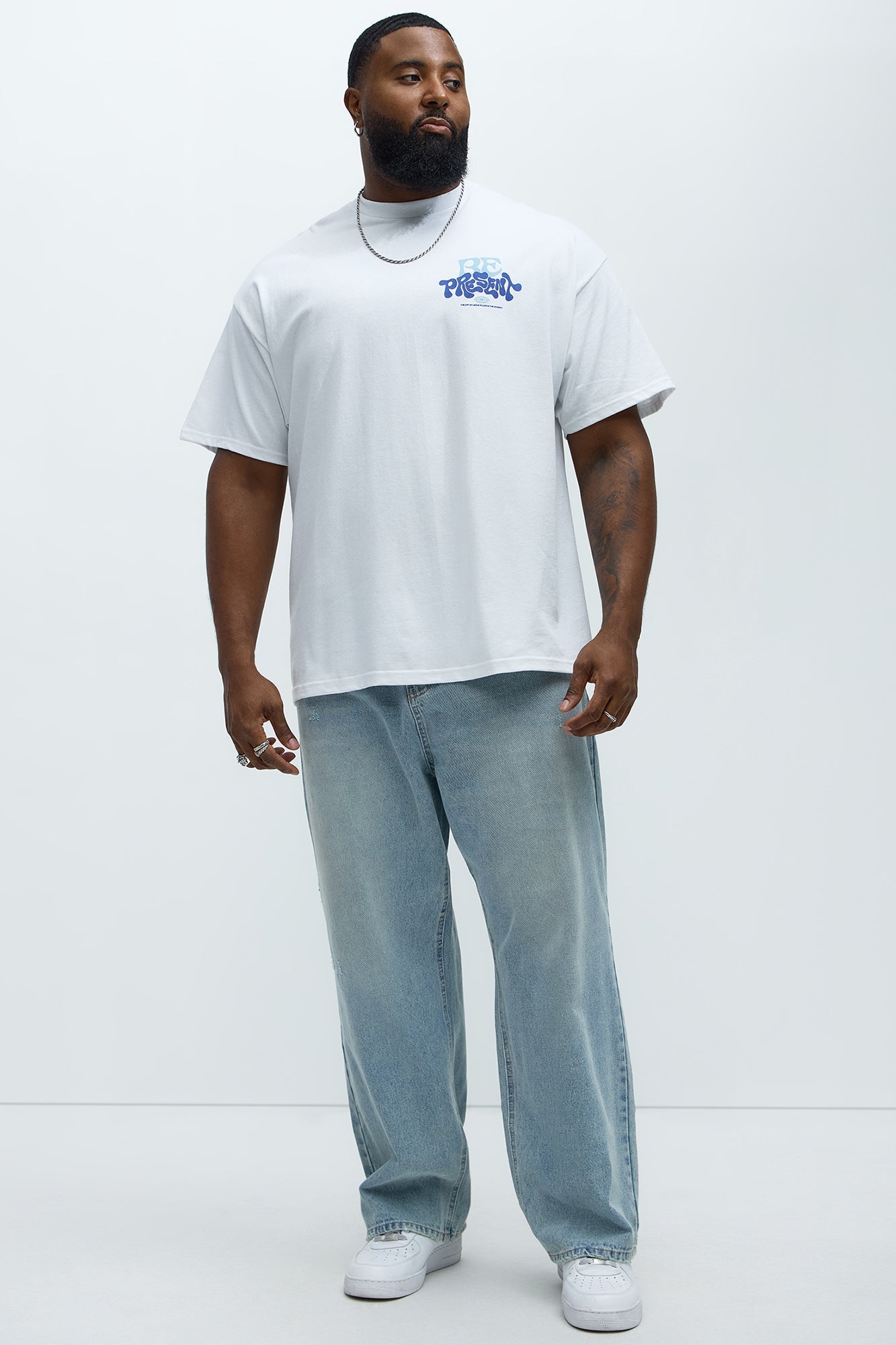 Past Present Future Short Sleeve Tee - White Fashion Nova