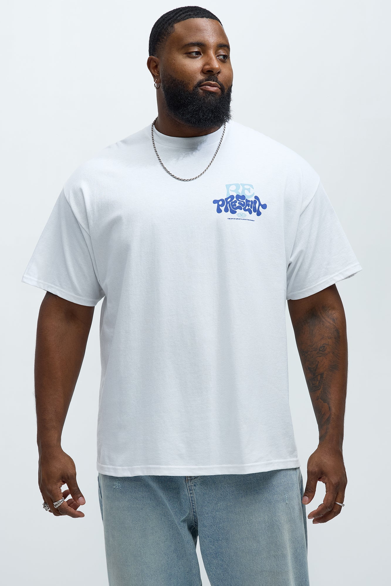 Past Present Future Short Sleeve Tee - White Fashion Nova
