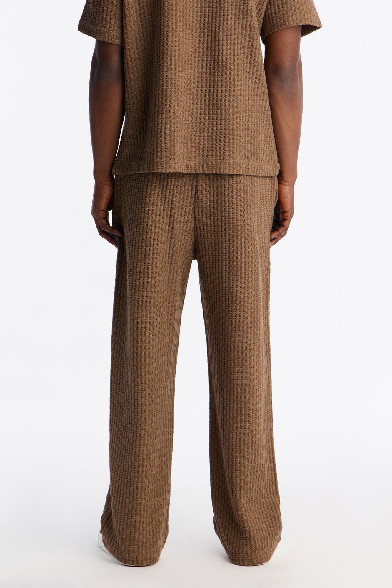 Baggy London Fog Textured Pant - Brown Fashion Nova