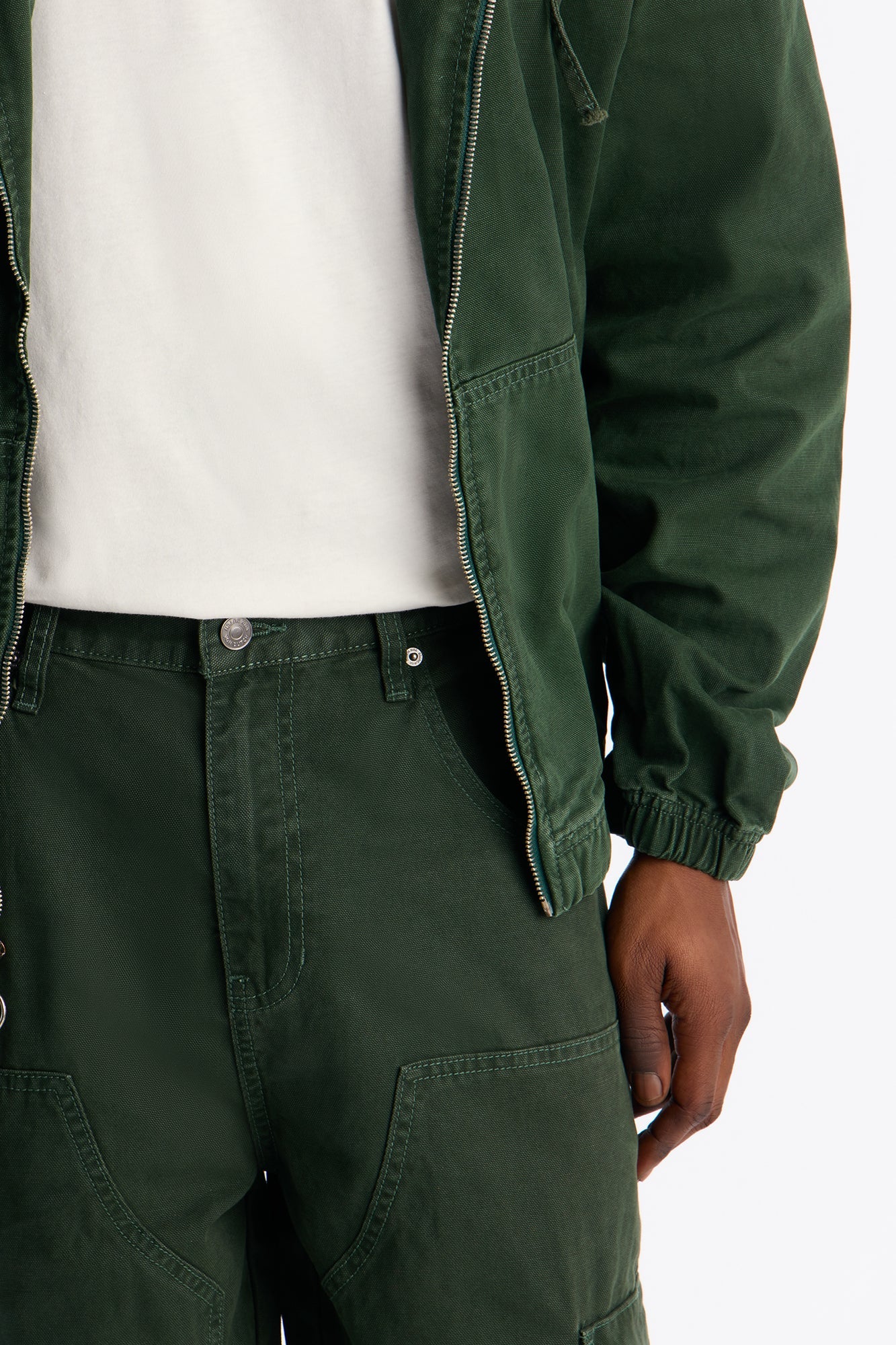 Von Dutch Baggy Flying Eyeball Jean - Green Fashion Nova