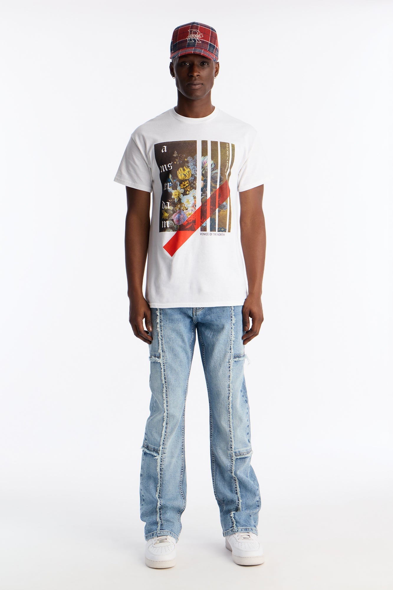 Amsterdam Floral Arrangement Short Sleeve Tee - White Fashion Nova