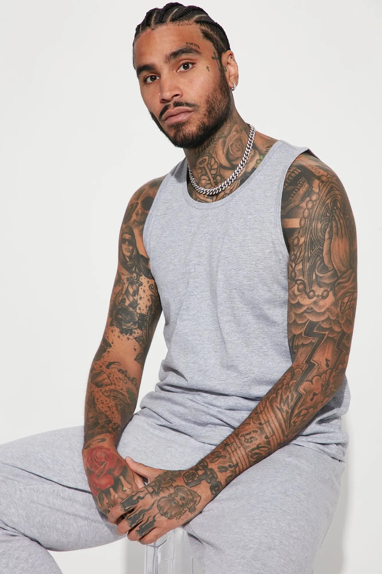 Essential Tank Top - Grey Fashion Nova