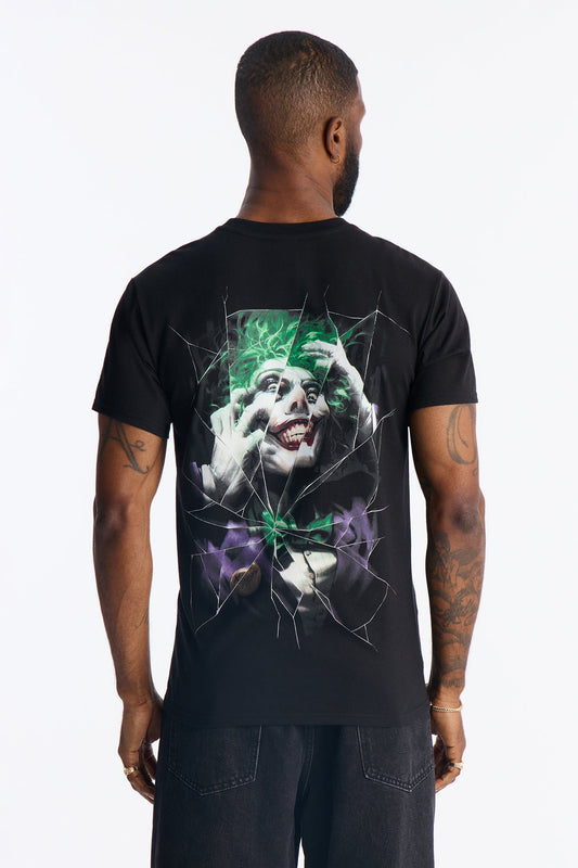 The Joker Embroidered Short Sleeve Tee - Black Fashion Nova