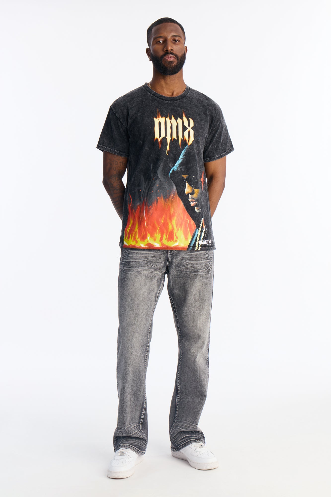 DMX On Fire Short Sleeve Tee - Black Fashion Nova