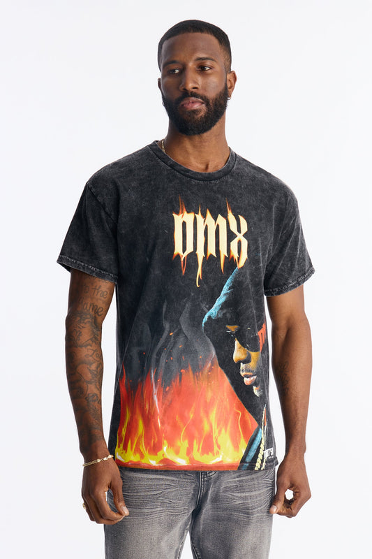 DMX On Fire Short Sleeve Tee - Black Fashion Nova