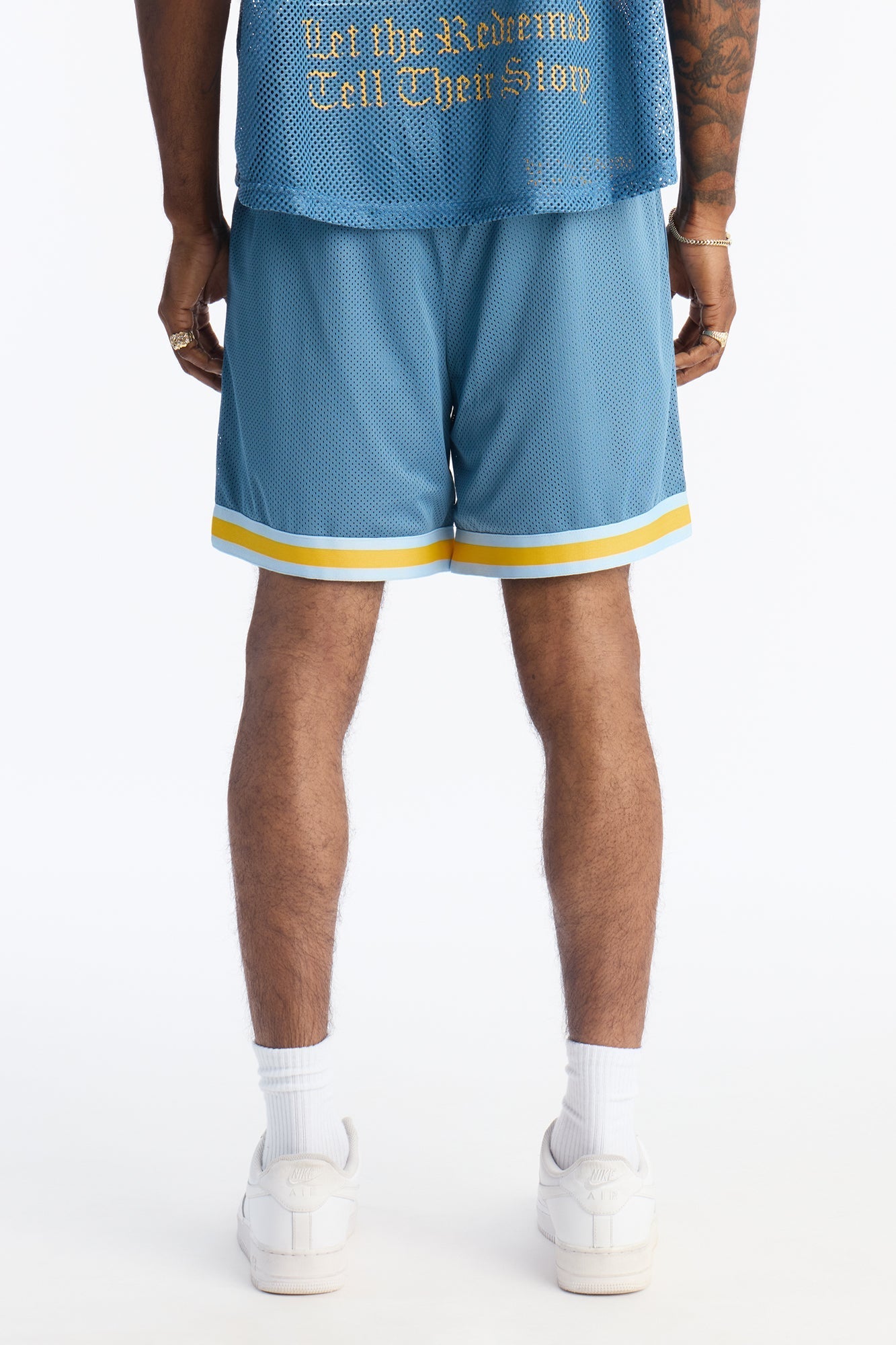 Redemption Legacy Mesh Short - Blue/combo Fashion Nova