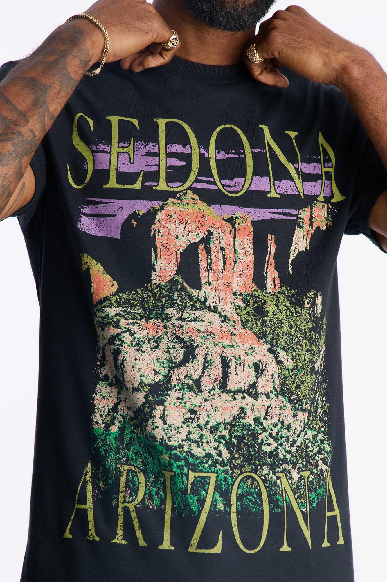 Sedona Arizona Short Sleeve Tee - Black Fashion Nova