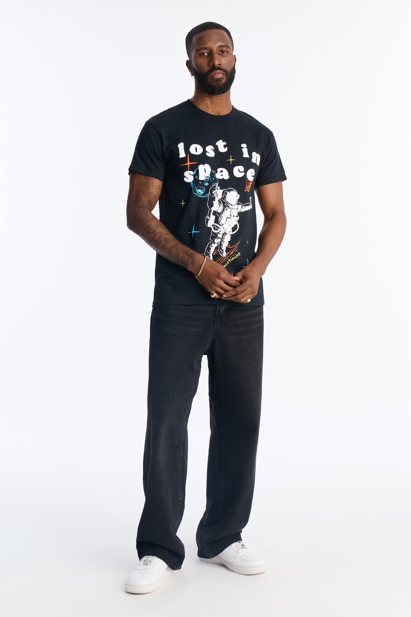 The Most High Lost In Space Short Sleeve Tee - Black Fashion Nova