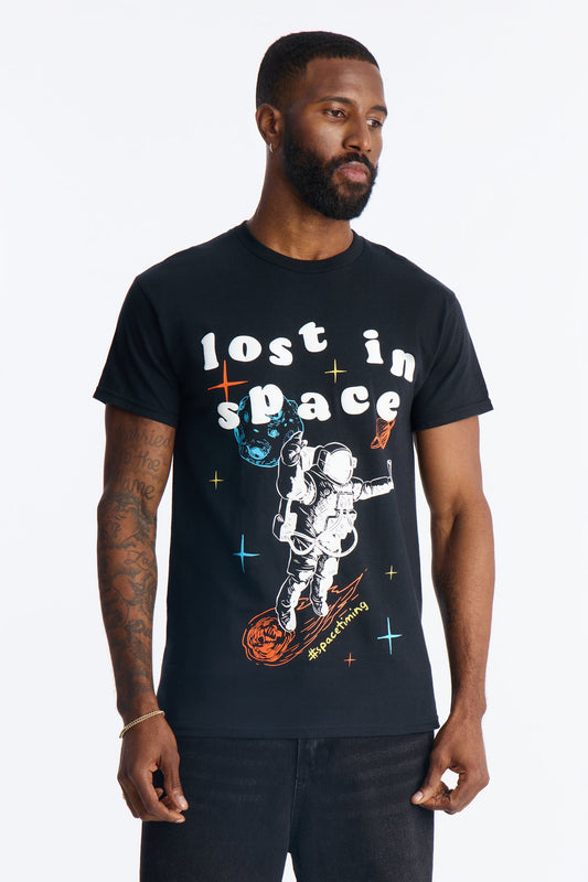 The Most High Lost In Space Short Sleeve Tee - Black Fashion Nova