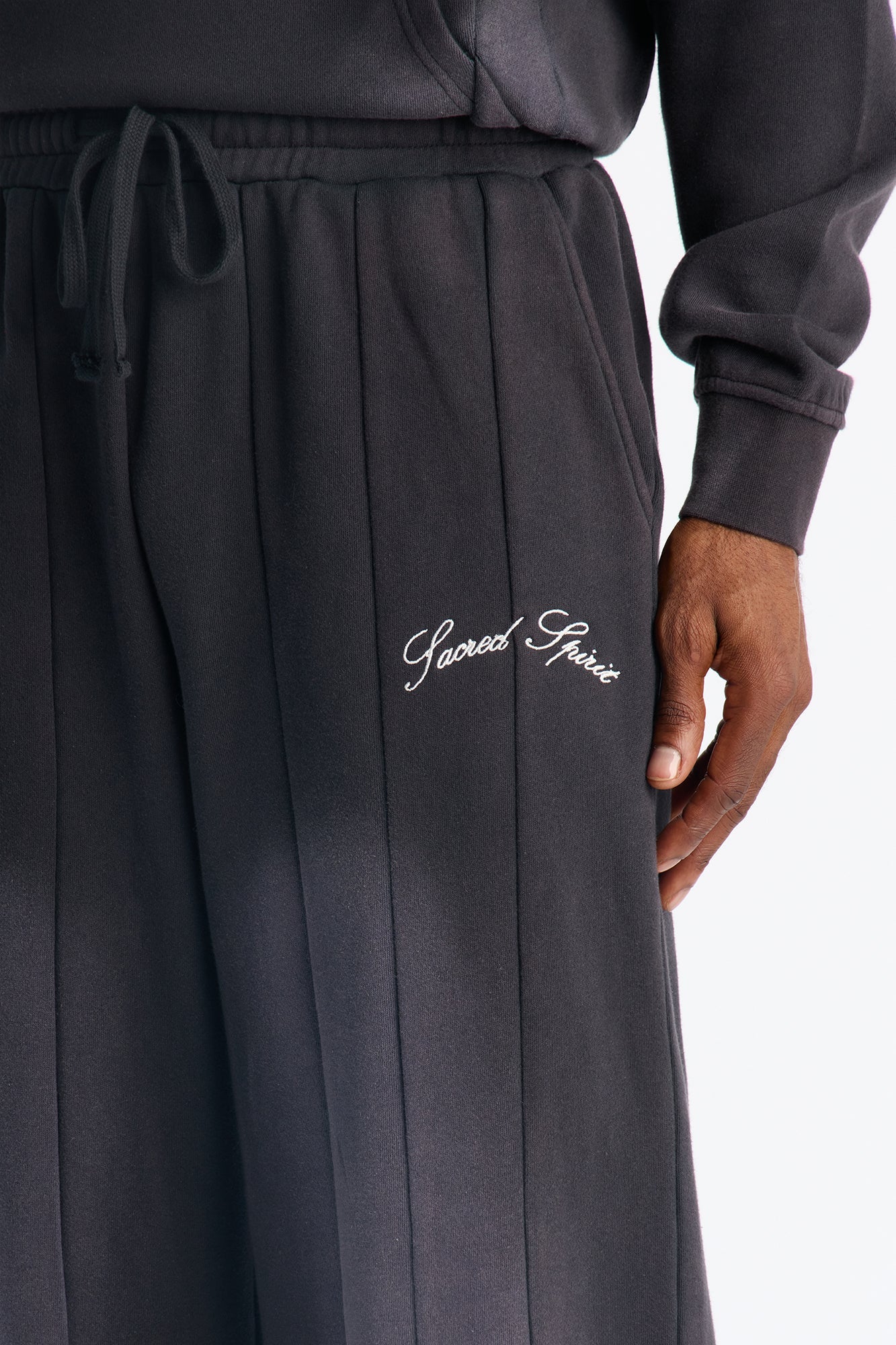 Sacred Spirit Washed Sweatpants - Black Wash Fashion Nova