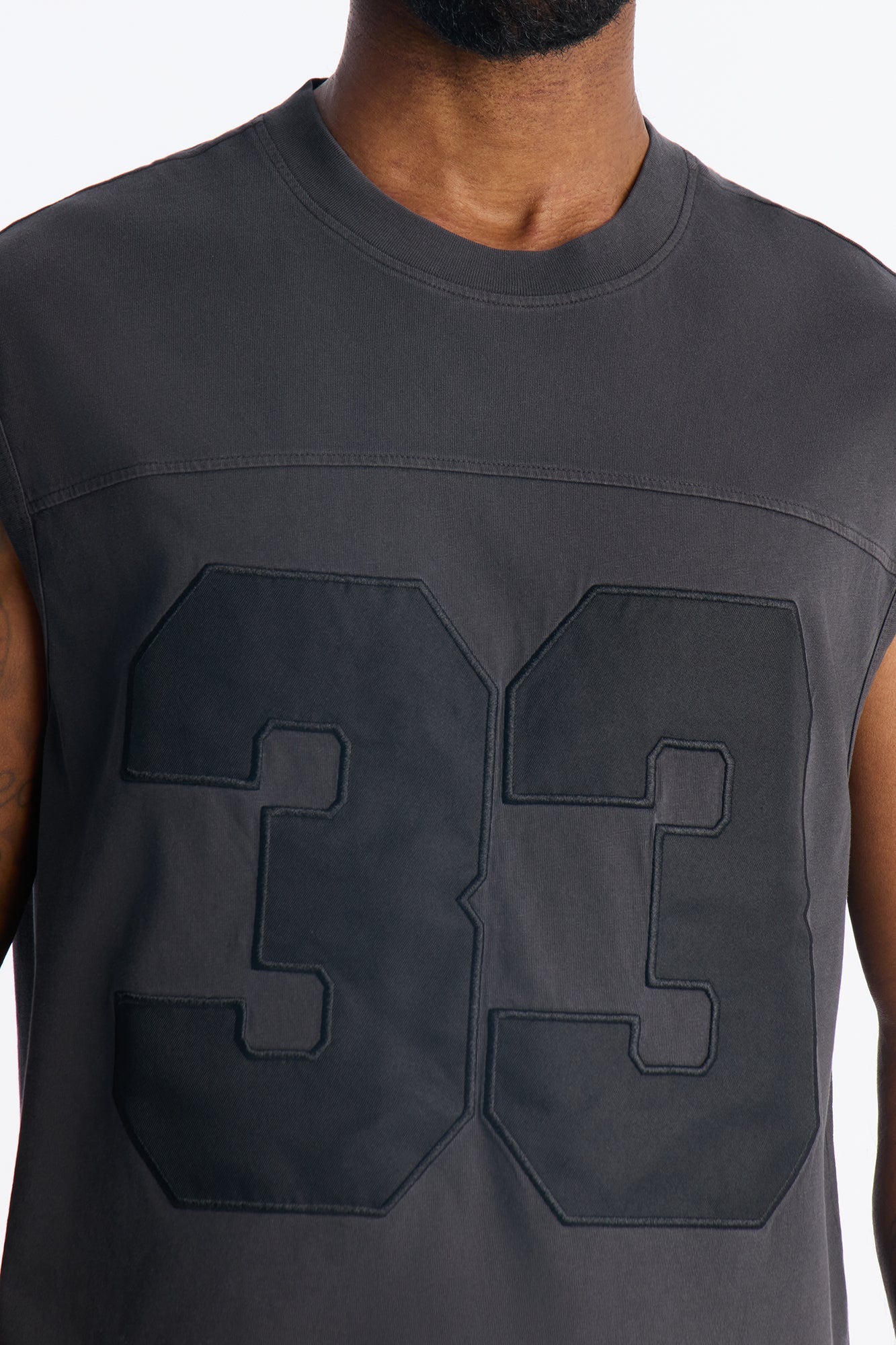 Lucky Number Muscle Tee - Black Fashion Nova