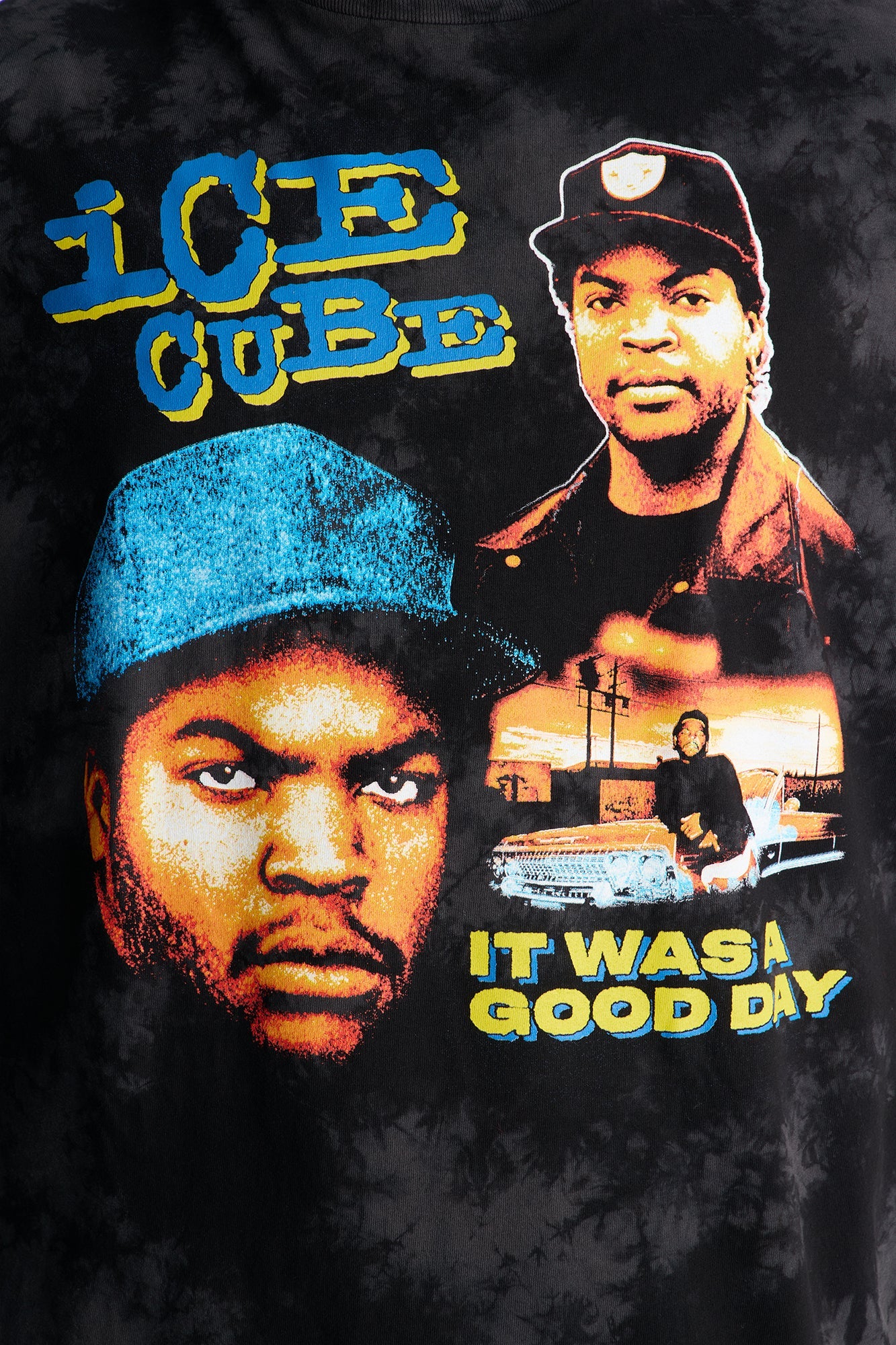 Ice Cube Outlaw Most Wanted Short Sleeve Tee - Black Wash Fashion Nova