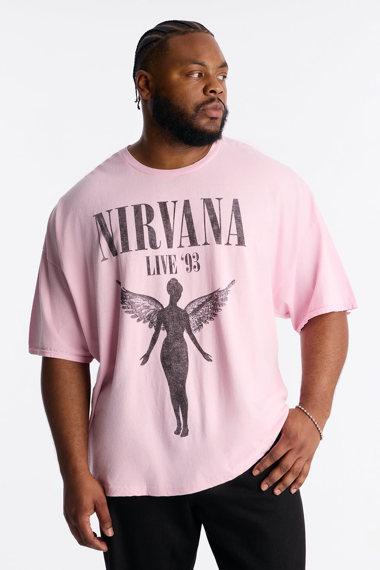 Nirvana In Utero Revival Short Sleeve Tee - Pink Fashion Nova