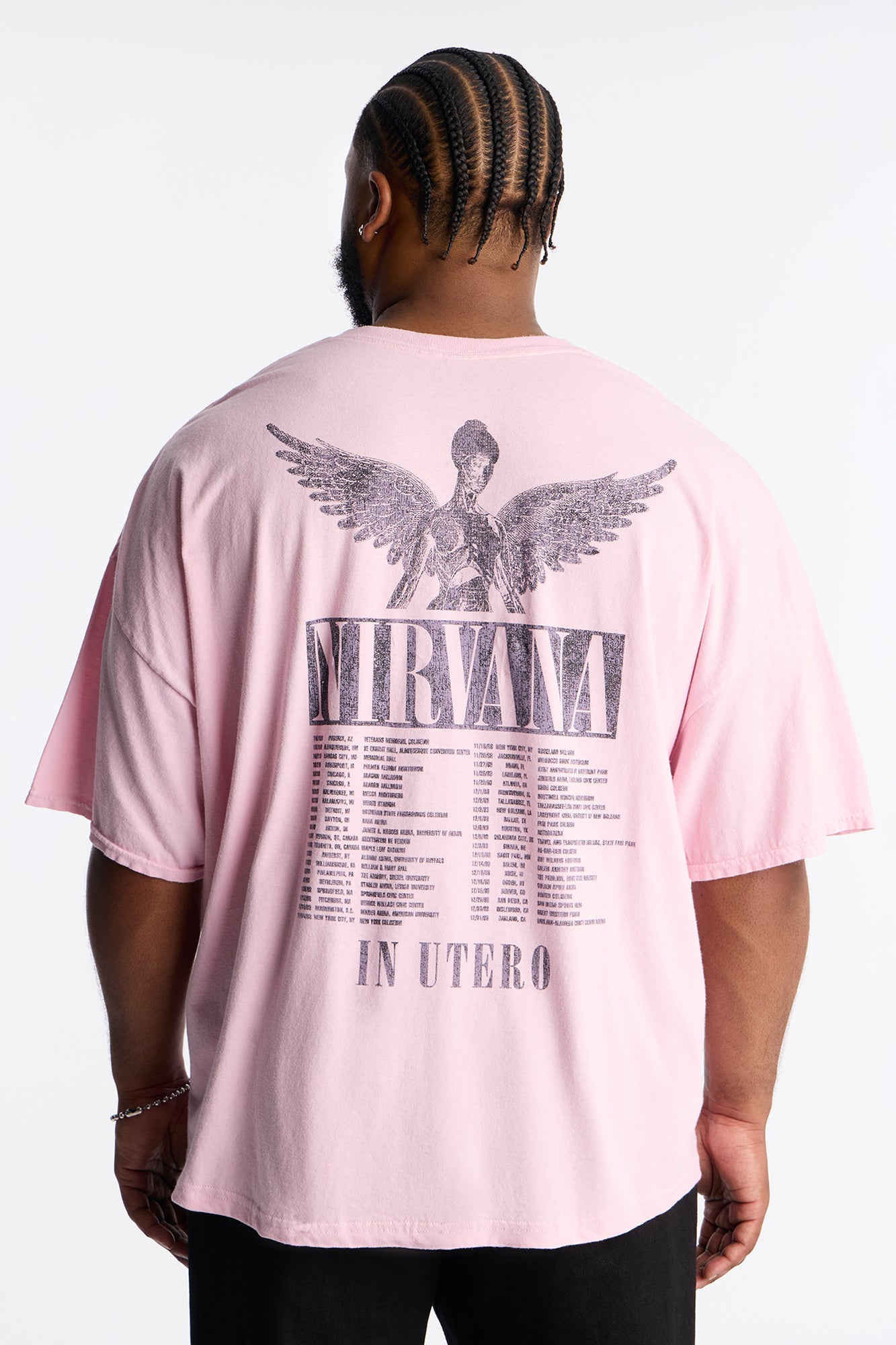 Nirvana In Utero Revival Short Sleeve Tee - Pink Fashion Nova