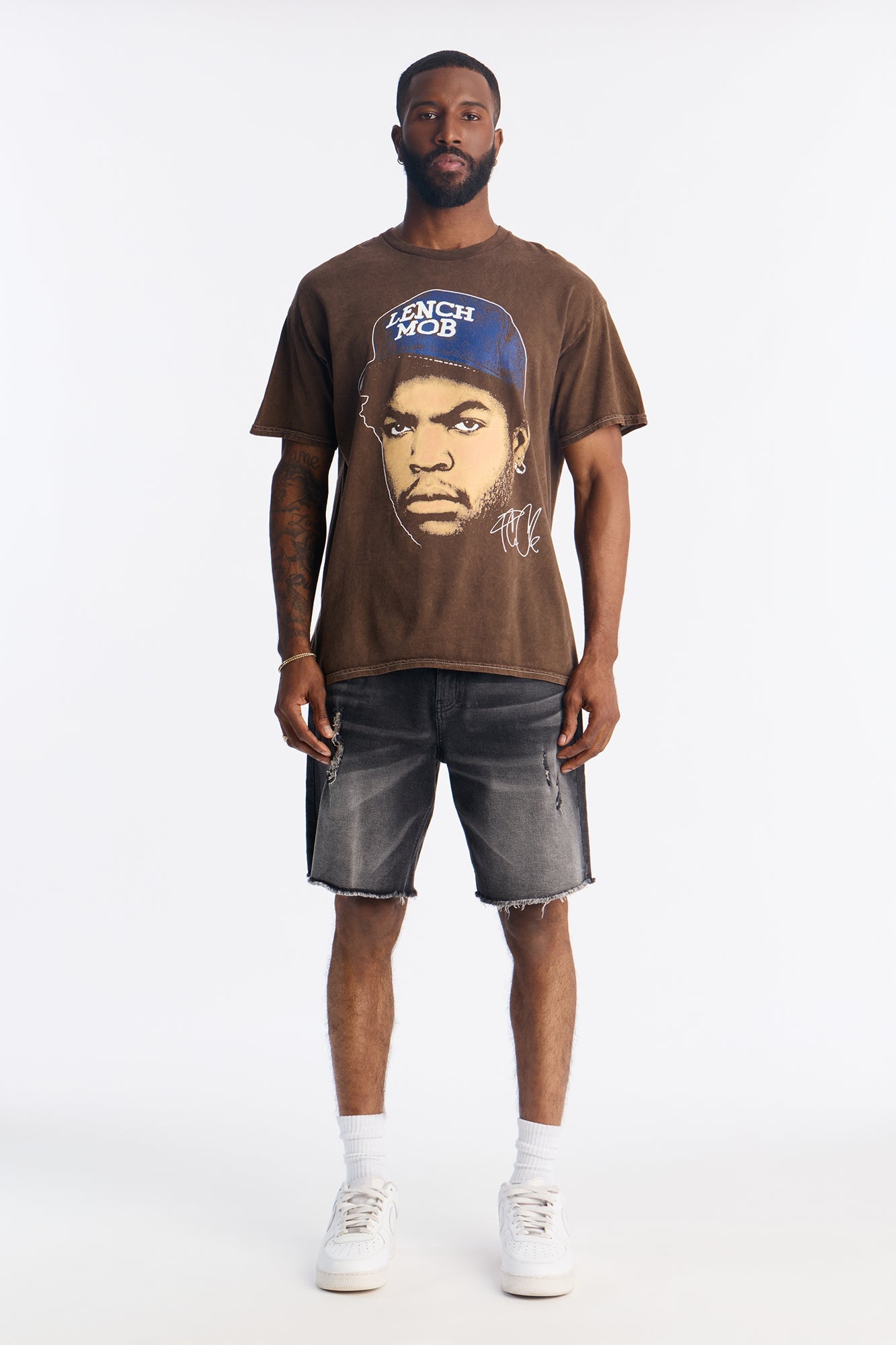 Ice Cube Legend Short Sleeve Tee - Brown Fashion Nova