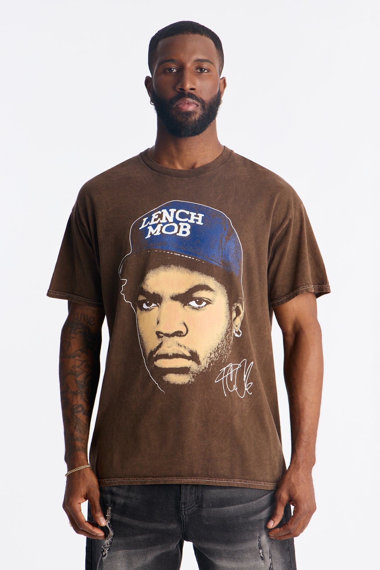Ice Cube Legend Short Sleeve Tee - Brown Fashion Nova