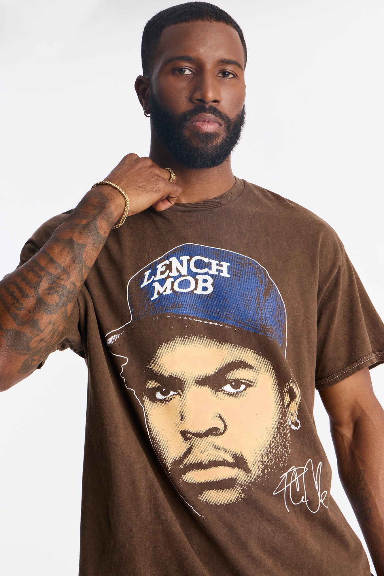 Ice Cube Legend Short Sleeve Tee - Brown Fashion Nova