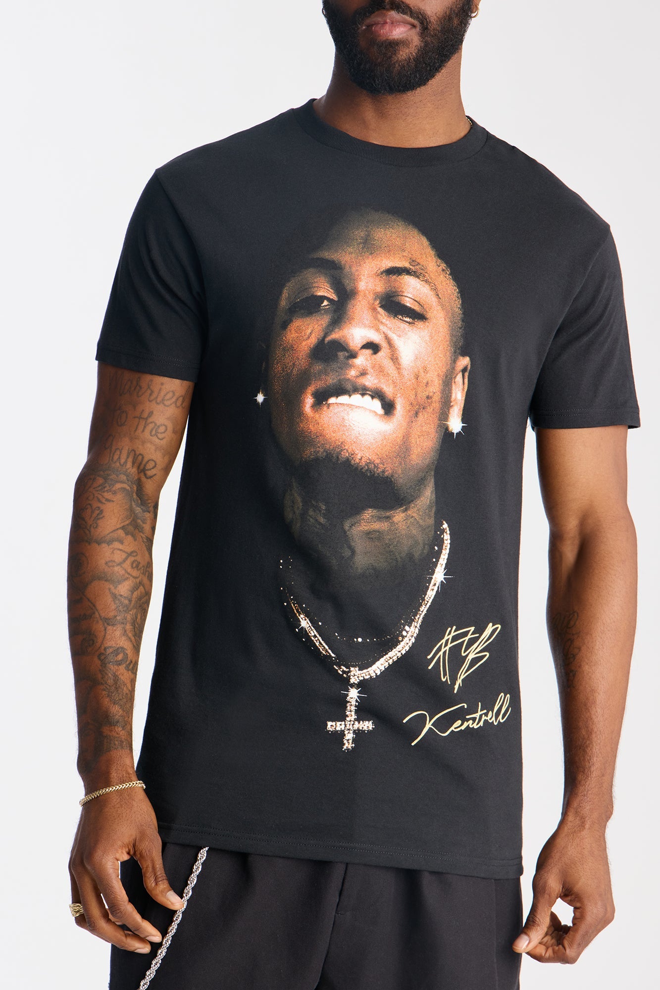 YoungBoy NBA Icey Short Sleeve Tee - Black Fashion Nova