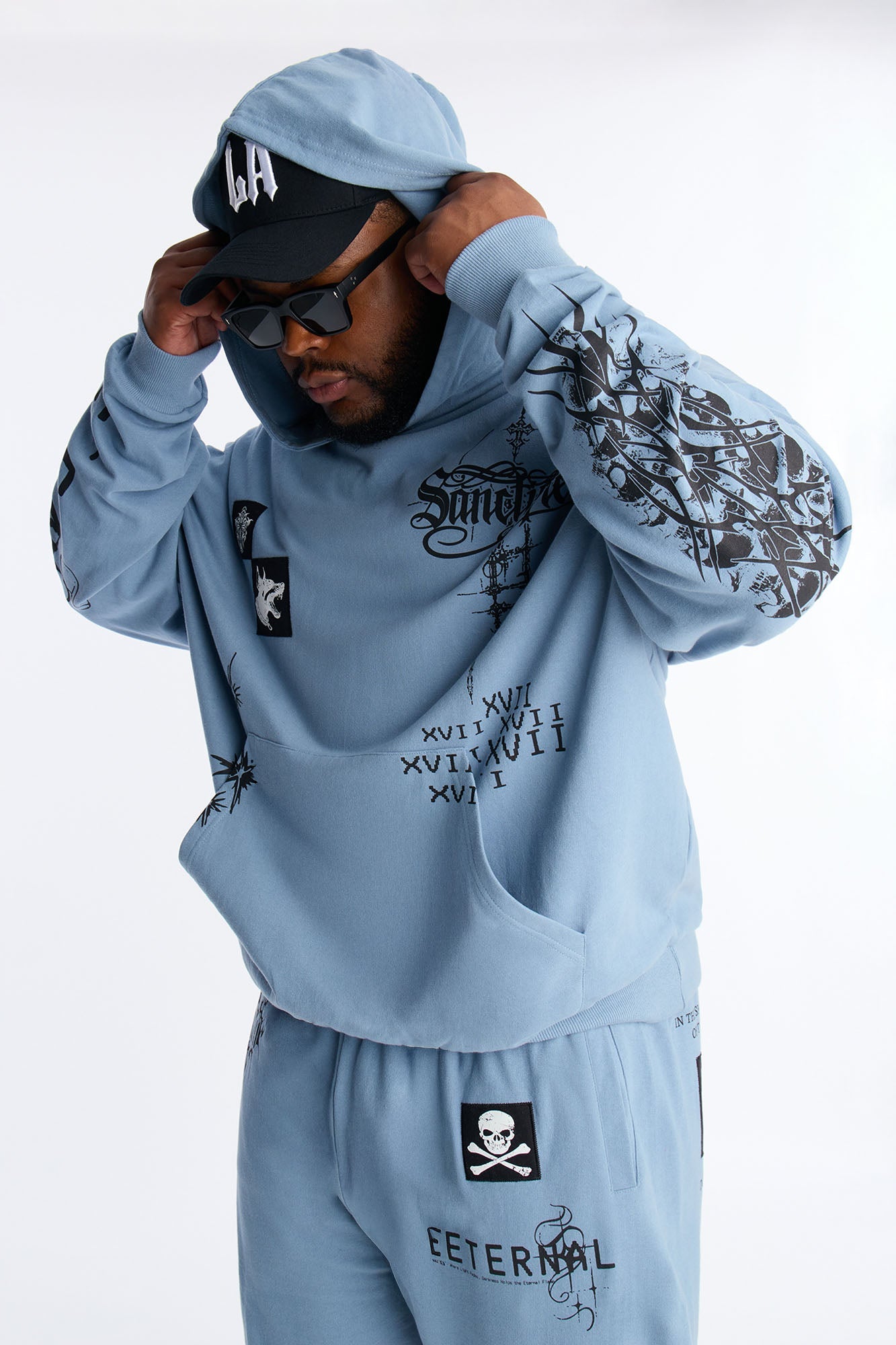 Sacred Energy Hoodie - Blue Fashion Nova