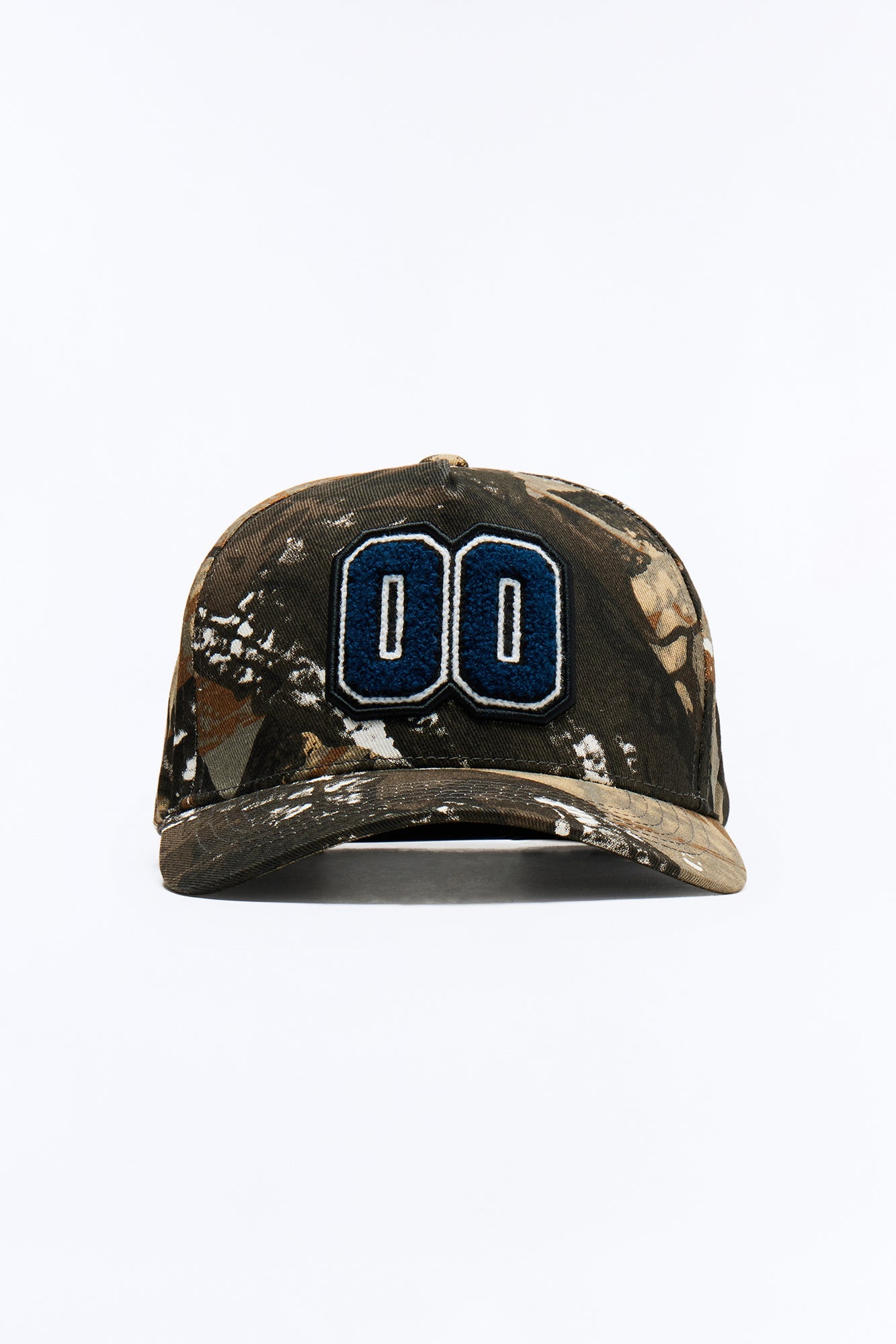 Varsity Patch Structured Snapback Hat - Camouflage Fashion Nova
