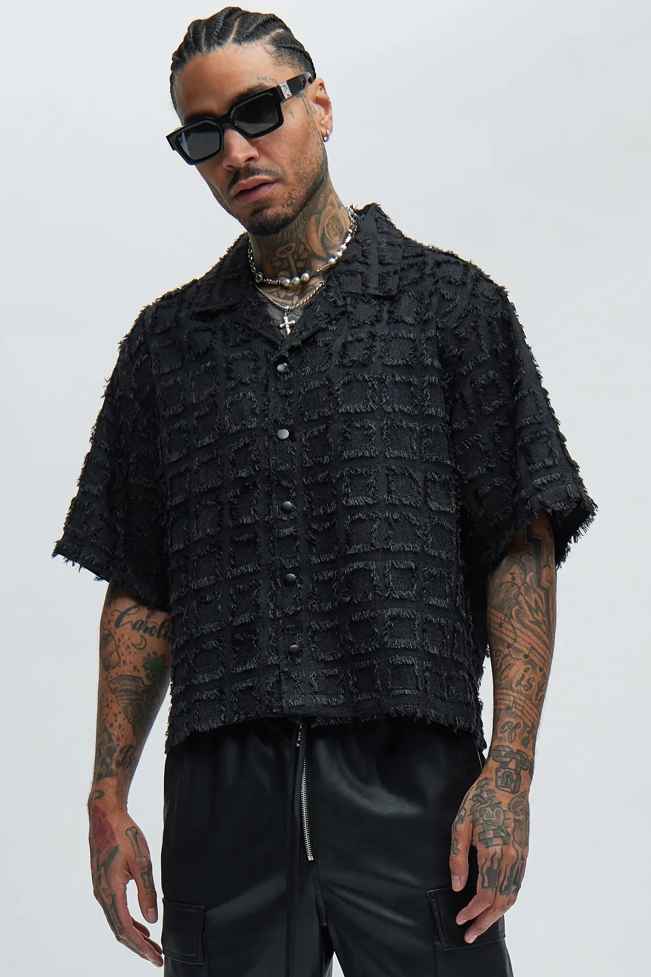 Window Shopping Boxy Shirt - Black Fashion Nova