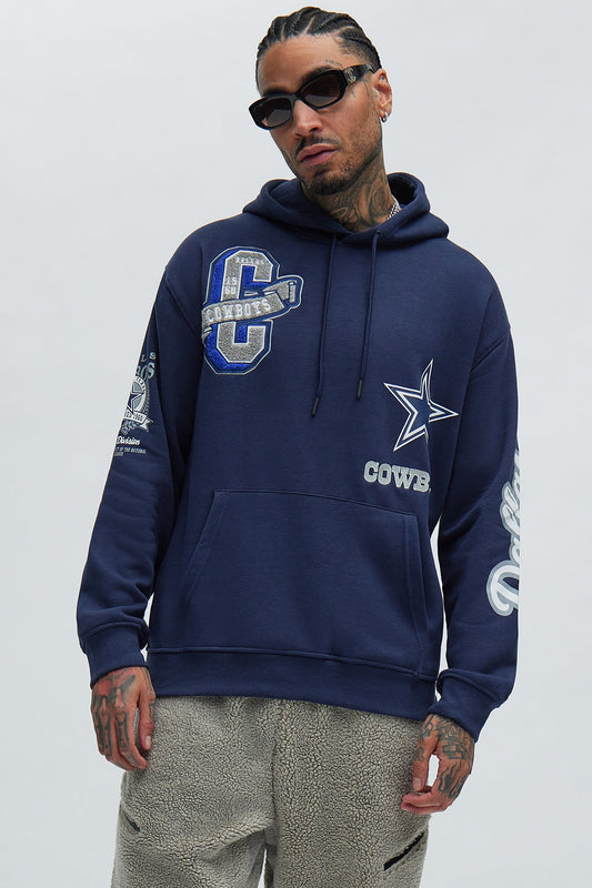 Cowboys Campus Hoodie - Navy Fashion Nova