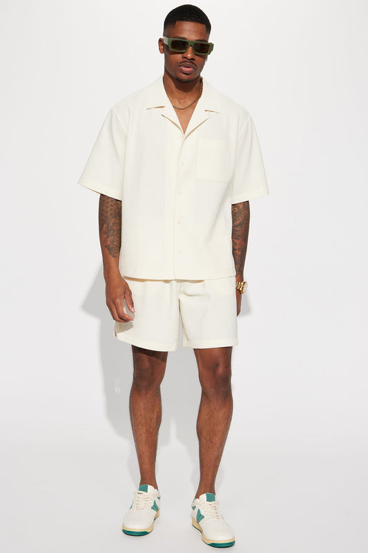Show Up Basketball Short - Off White Fashion Nova
