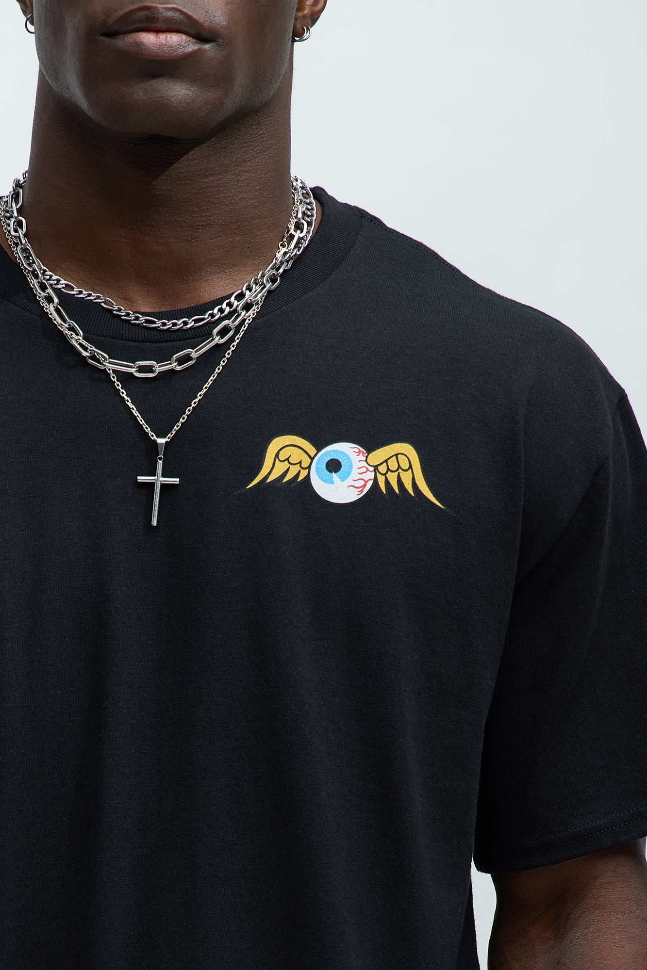 Von Dutch Flying Eyeball Short Sleeve Tee - Black Fashion Nova