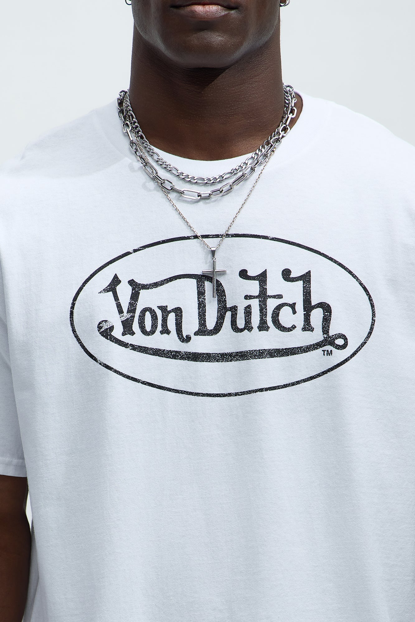 Von Dutch Vintage Logo Short Sleeve Tee - White Fashion Nova