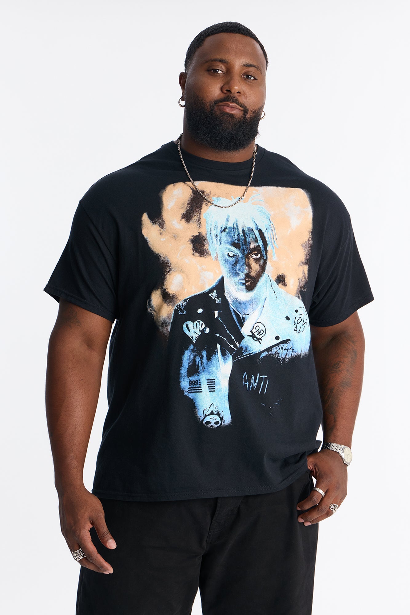 Juice WRLD Wishing Well Short Sleeve Tee - Black Fashion Nova