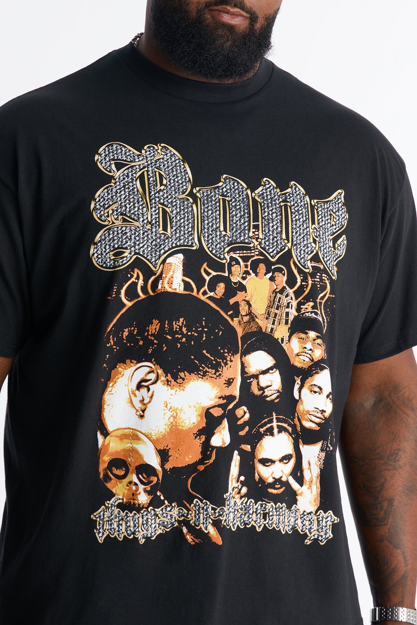 Bone Thugs N Harmony Throwback Short Sleeve Shirt - Black Fashion Nova