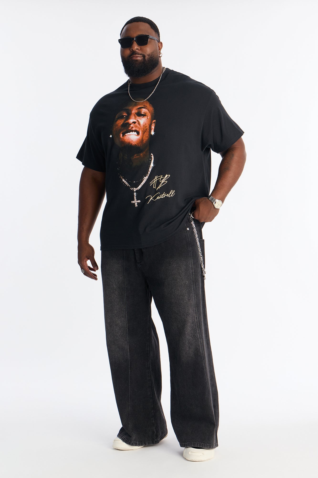 YoungBoy NBA Icey Short Sleeve Tee - Black Fashion Nova