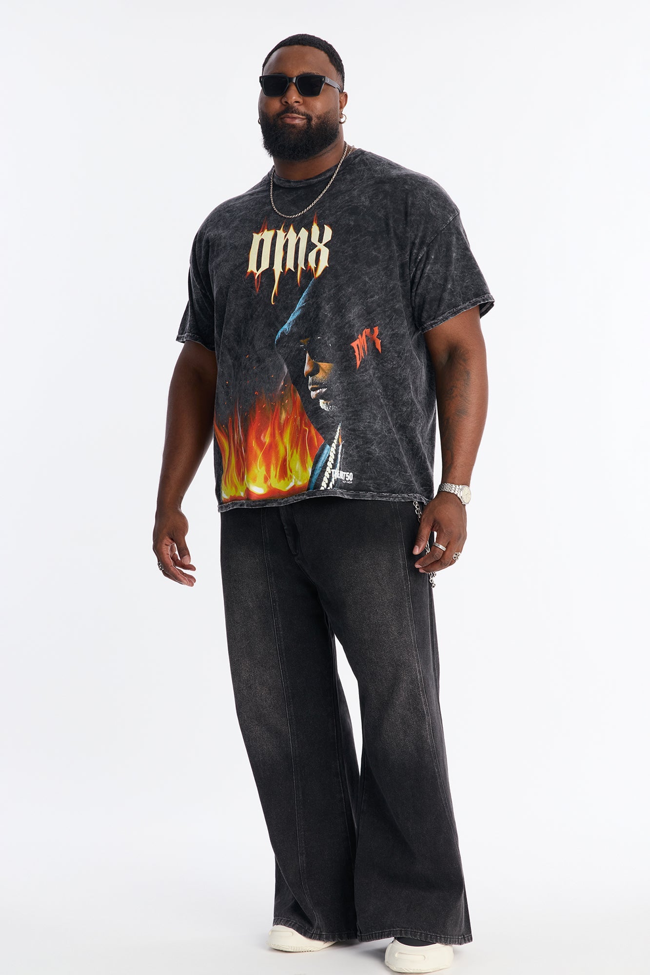 DMX On Fire Short Sleeve Tee - Black Fashion Nova