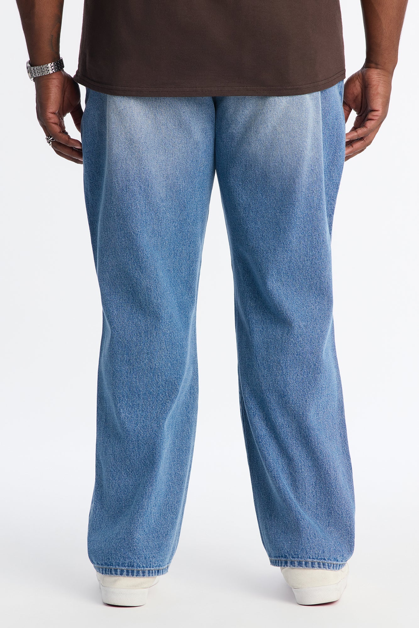 Classic Straight Fit Jeans - Medium Blue Wash Fashion Nova