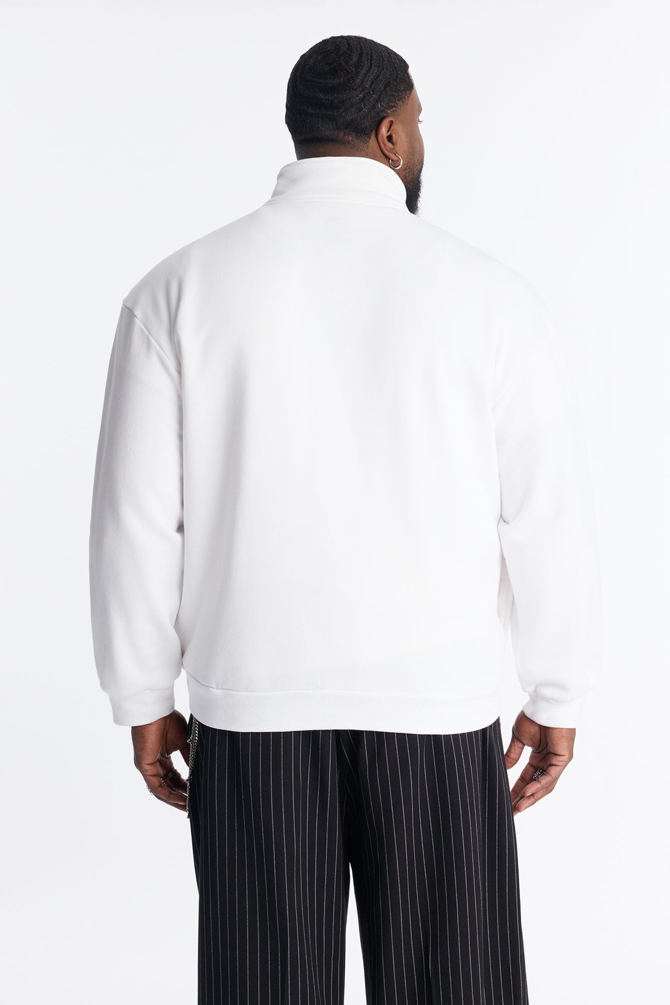 Built For Success Quarter Zip Sweatshirt - White Fashion Nova