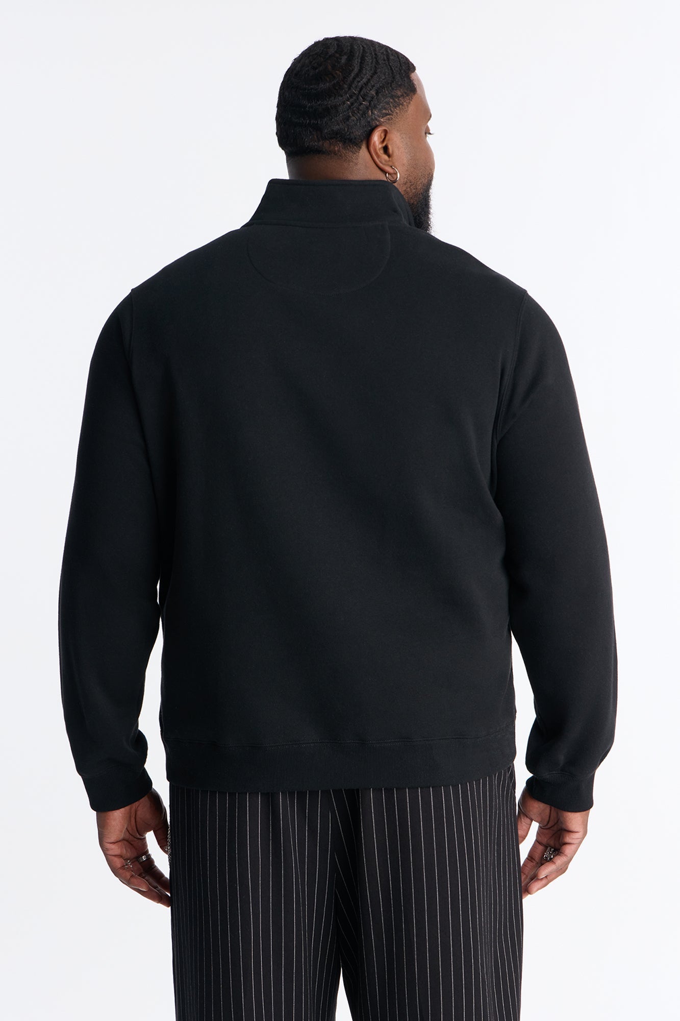 First Class Quarter Zip Sweatshirt - Black Fashion Nova
