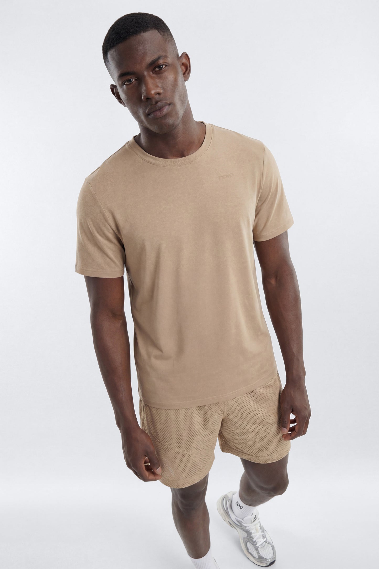 DryCore™ Crew Neck Active T-Shirt - Taupe Fashion Nova