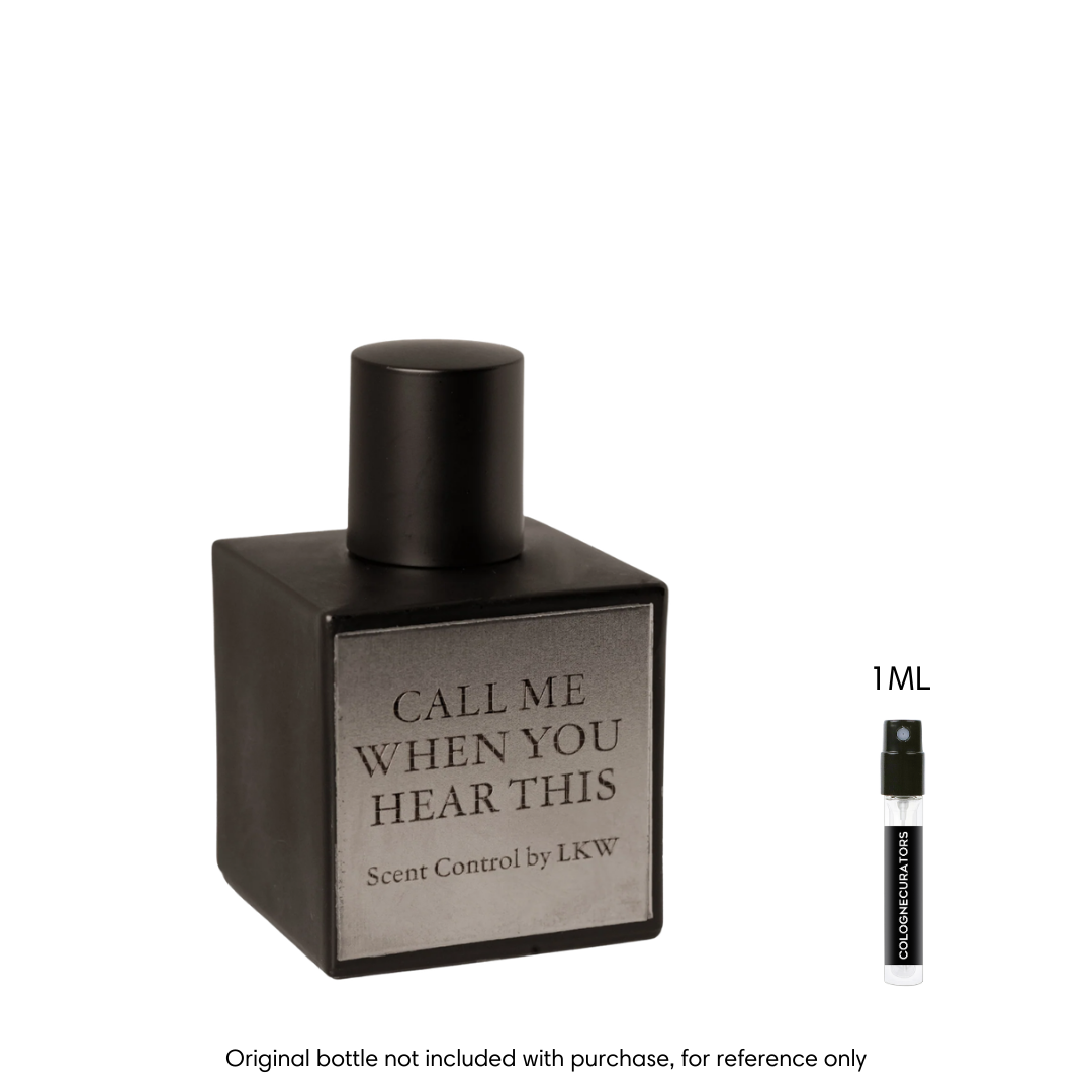 SAMPLE - Scent Control by LKW Call Me When You Hear This EDP Scent Control by LKW