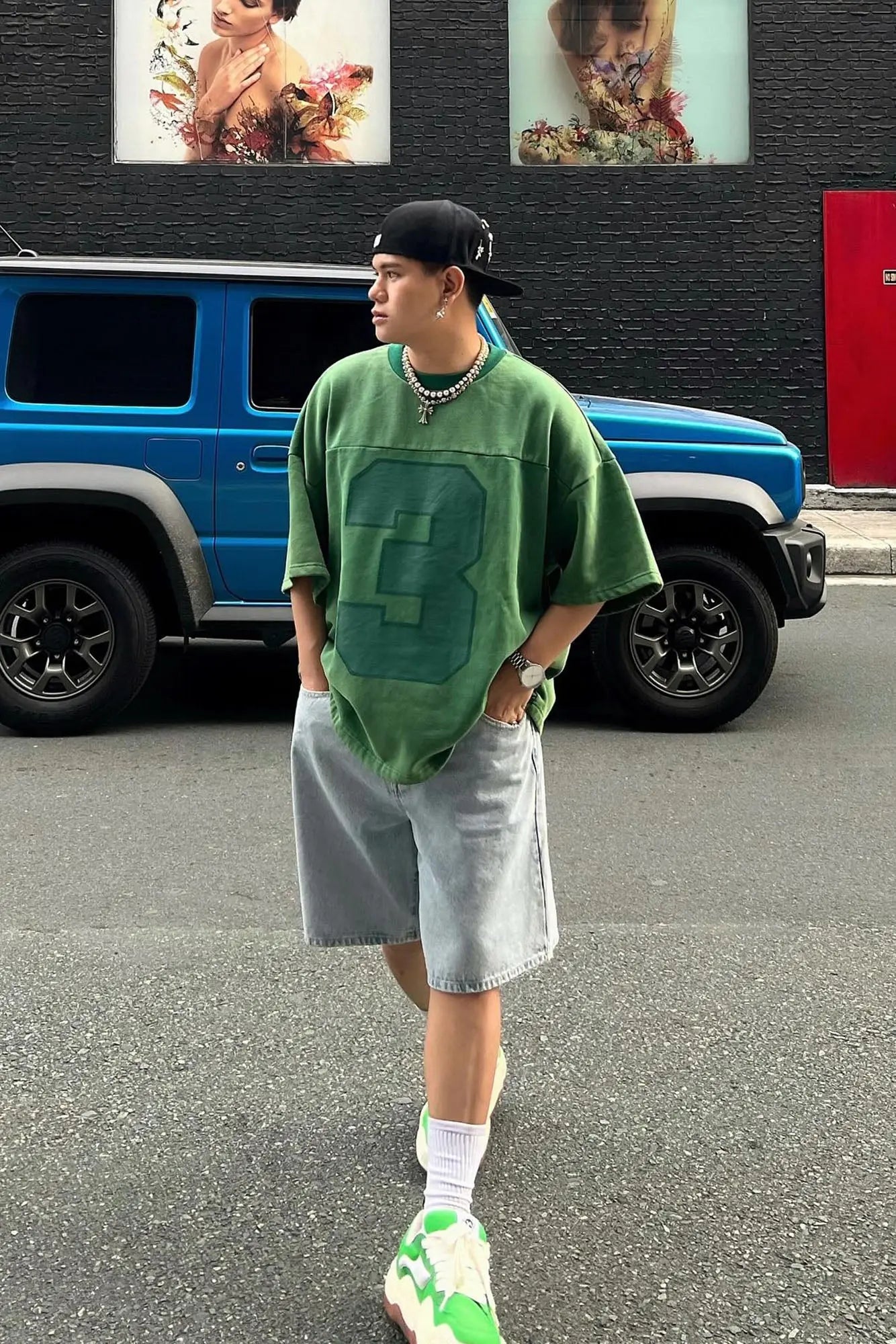 Kyle Oversized Tee - Green Fashion Nova