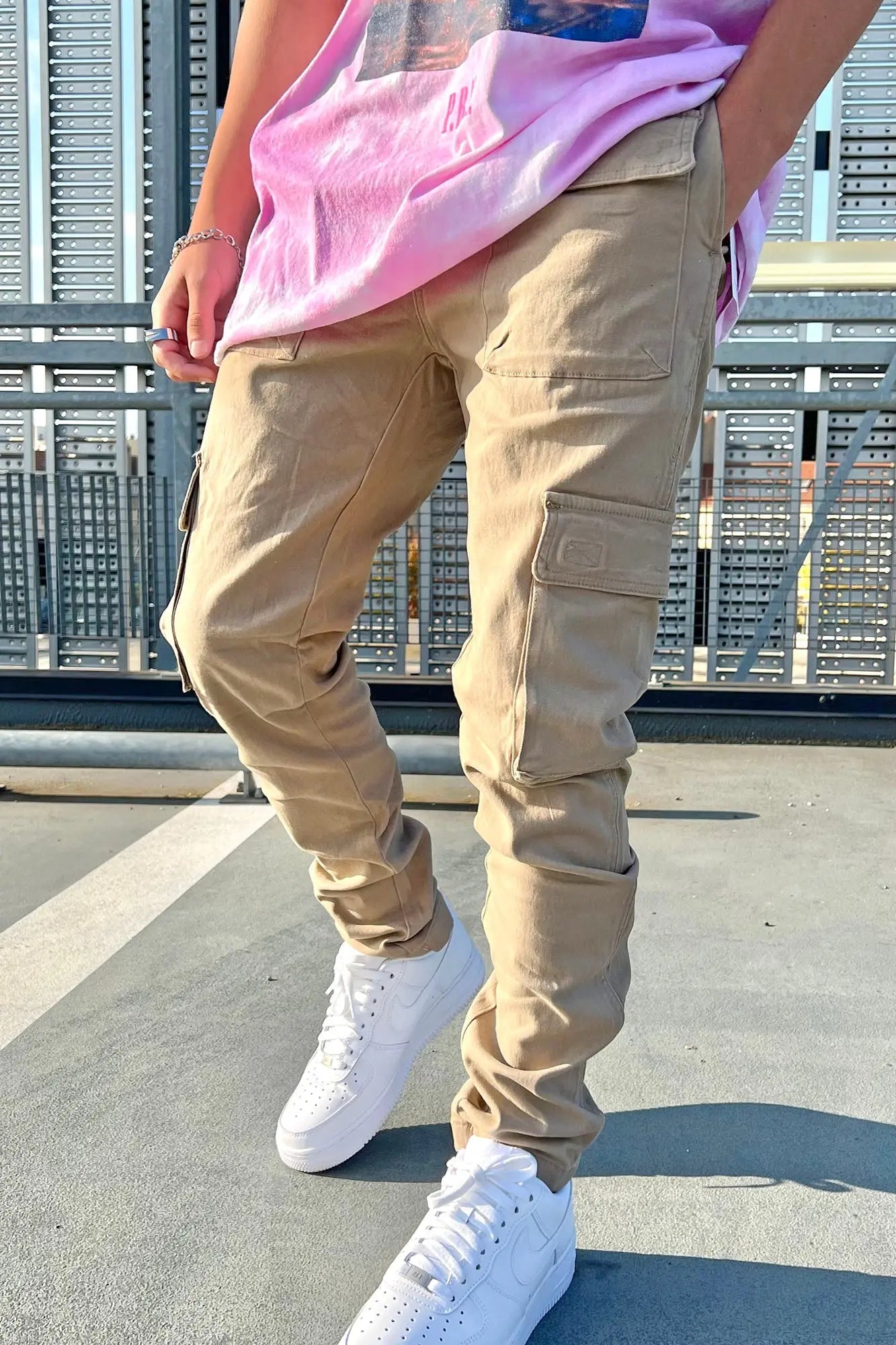 Cadet Utility Slim Cargo Pants - Khaki Fashion Nova