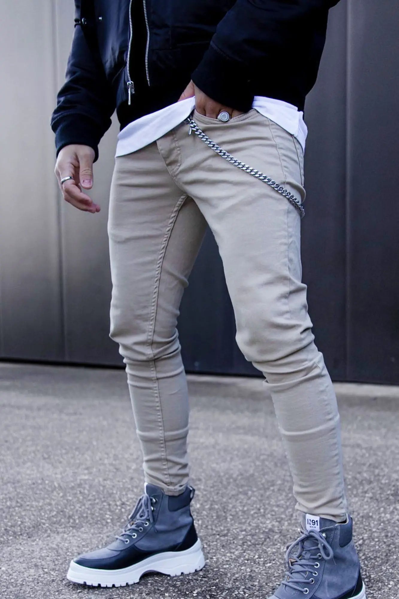 Cornell Slim Jeans - Khaki Fashion Nova