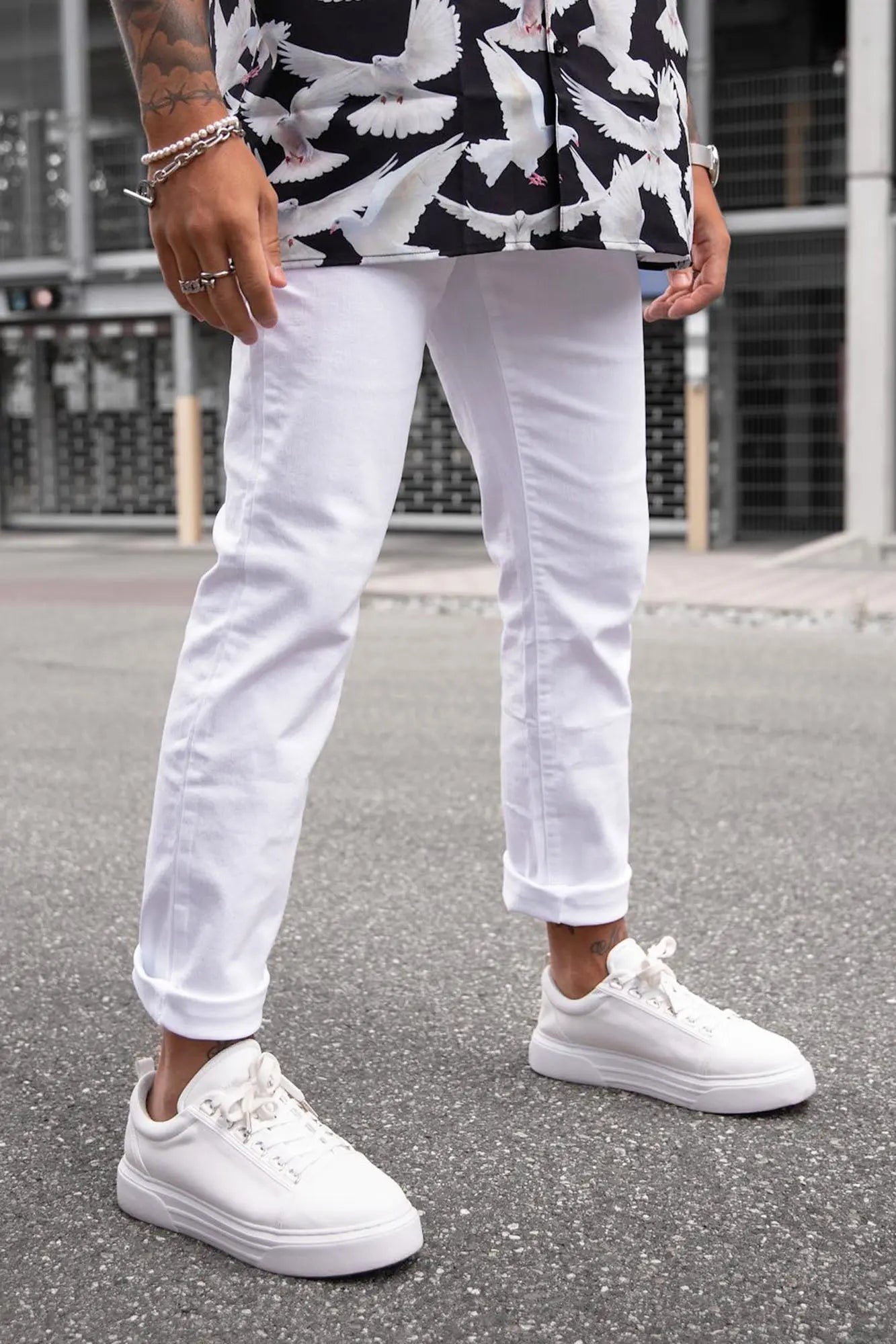 Cornell Slim Jeans - White Fashion Nova