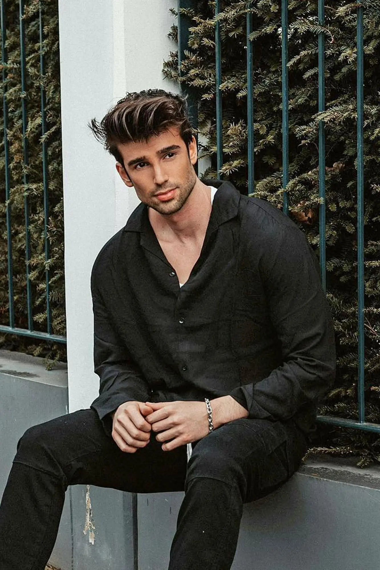 Dawson Relaxed Long Sleeve Button Up Shirt - Black Fashion Nova