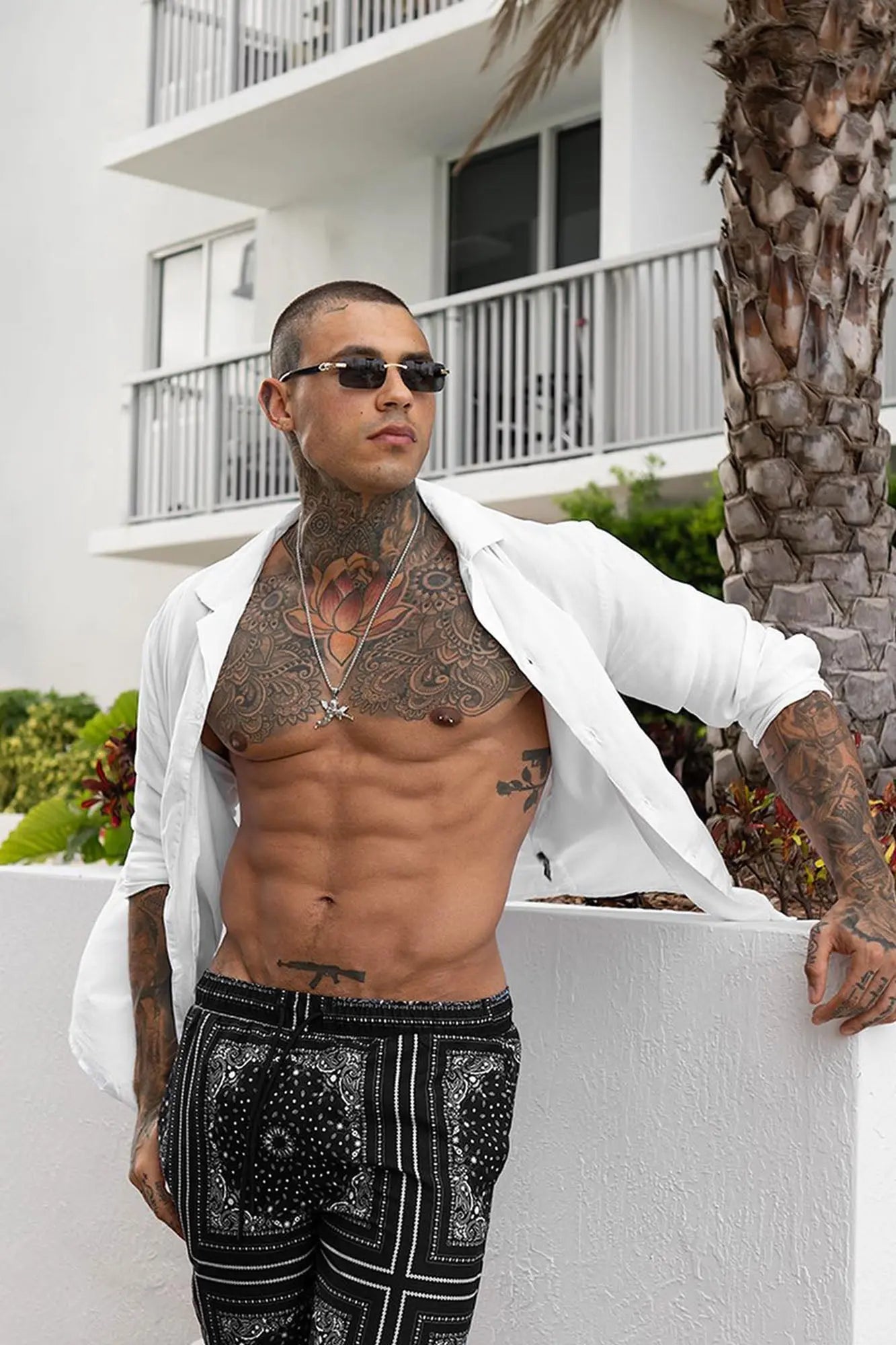 Dawson Relaxed Long Sleeve Button Up Shirt - White Fashion Nova