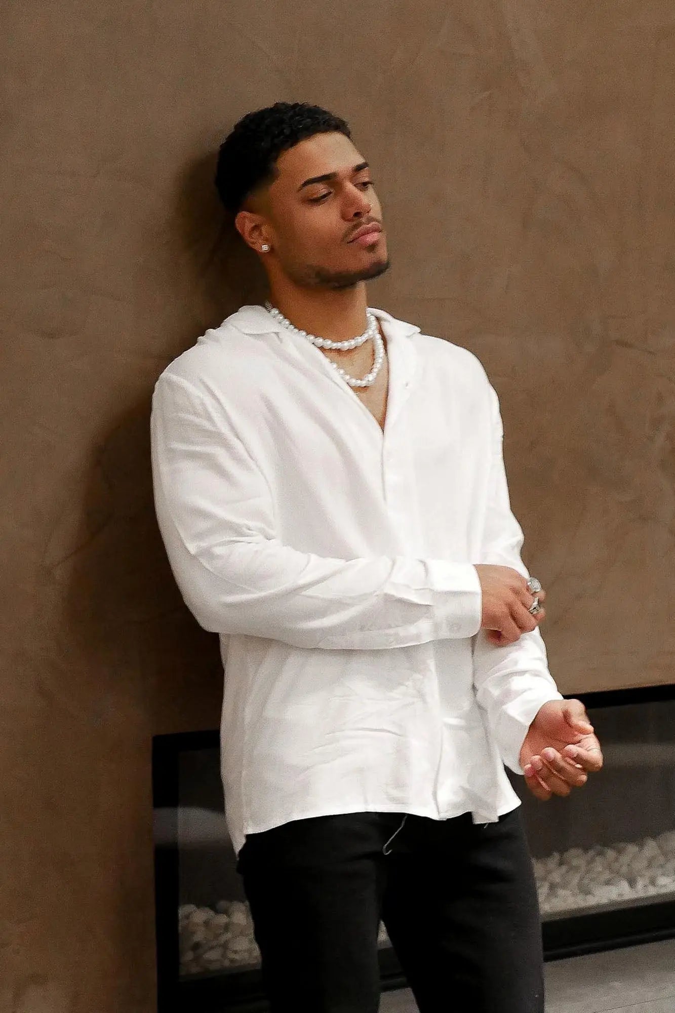 Dawson Relaxed Long Sleeve Button Up Shirt - White Fashion Nova