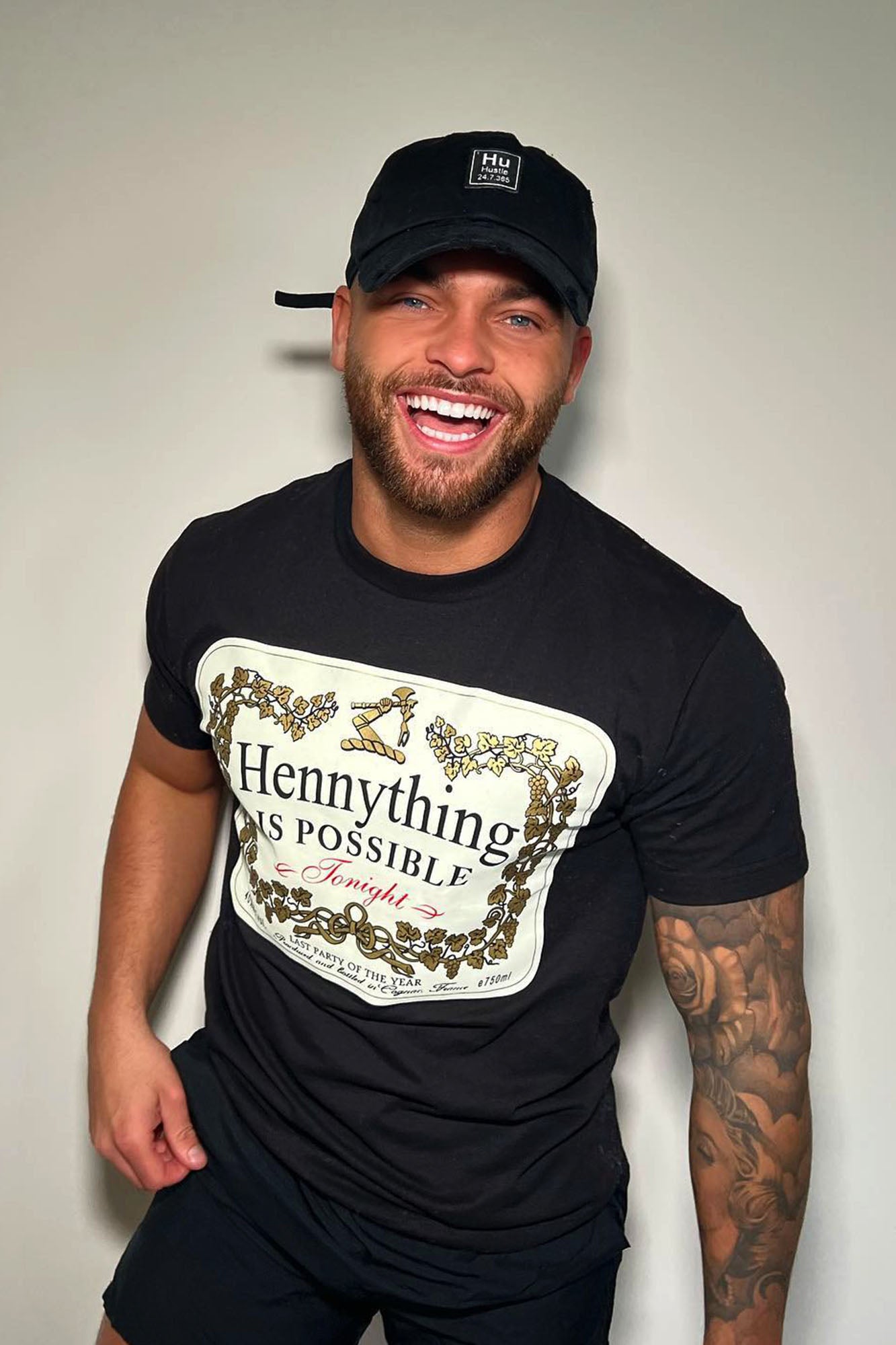 Hennything Is Possible Short Sleeve Crew Tee - Black Fashion Nova