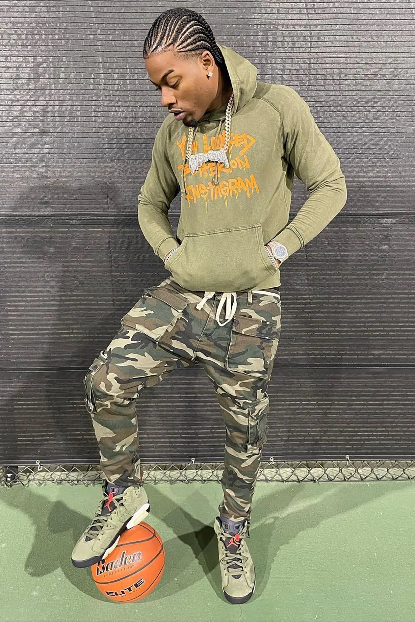 Hunter Slim Cargo Pants - Camouflage Fashion Nova