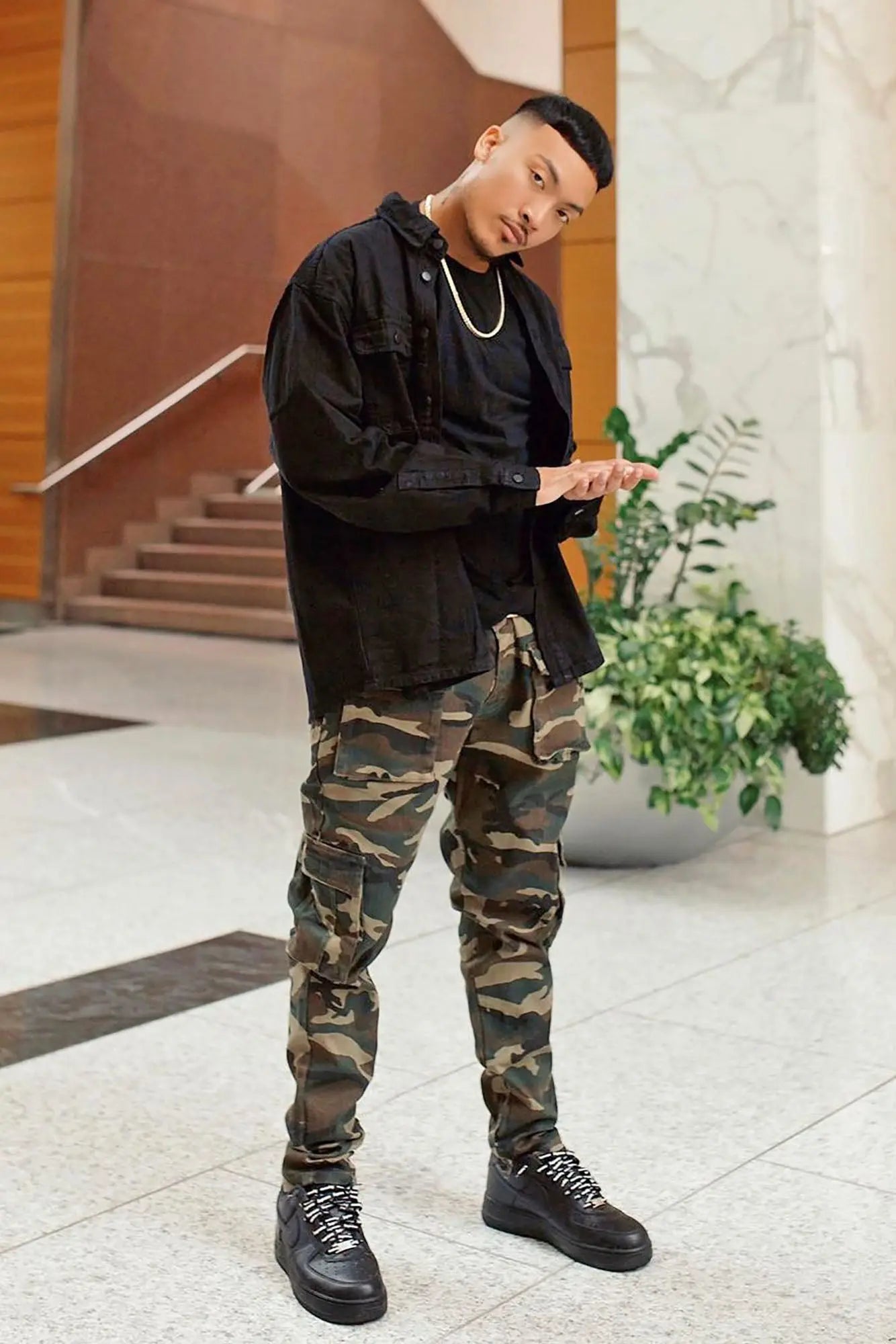 Hunter Slim Cargo Pants - Camouflage Fashion Nova