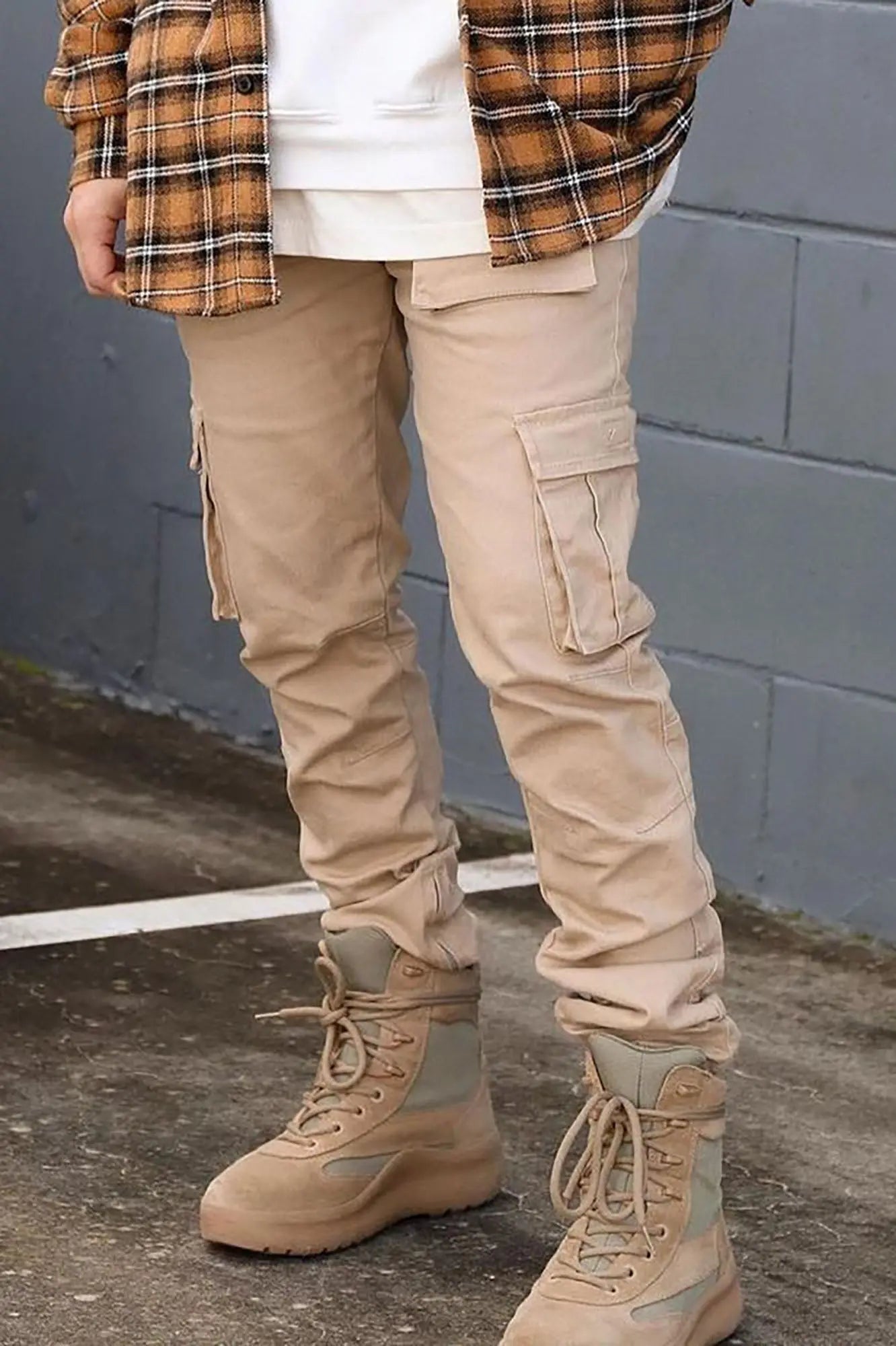 Hunter Slim Cargo Pants - Khaki Fashion Nova