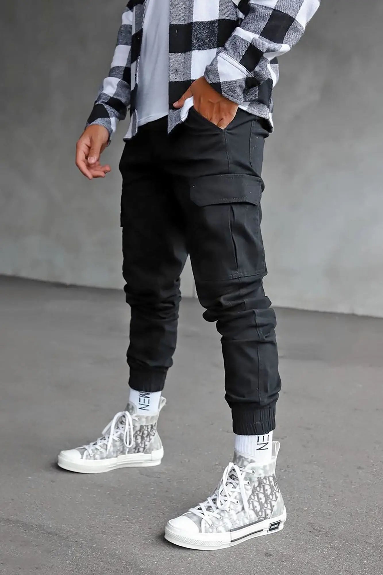Slim Kryptonite Cargo Jogger - Black Fashion Nova
